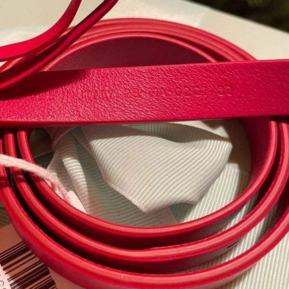 Dior Red Belt Size 80